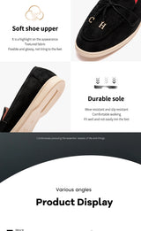 Women’s Patent Leather Bow Pointed Toe Loafers