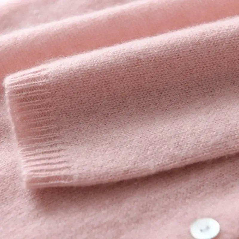 Women Elegant Button Knit Cardigan