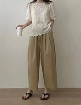 Women’s Plus Size Wide-Leg Pants