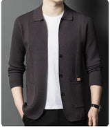 Men V-Neck Cardigan Sweater