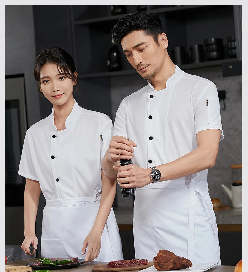 Plus Size Chef's Suit – Unisex Summer Kitchen Wear