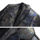 Men's Plus Size Floral Smoking Jacket