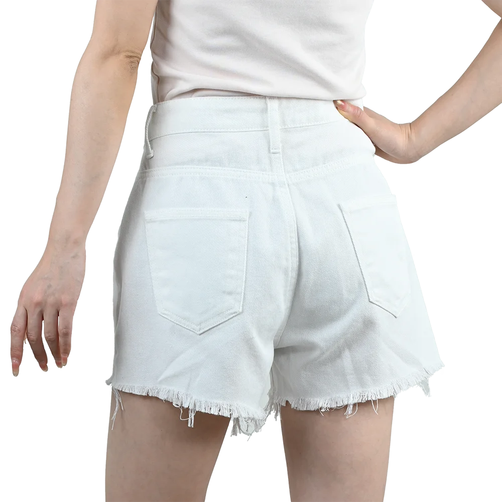 Women’s 3PCS High Waist Ripped Denim Shorts