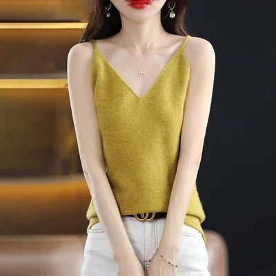 Knitted Summer V-Neck Tank