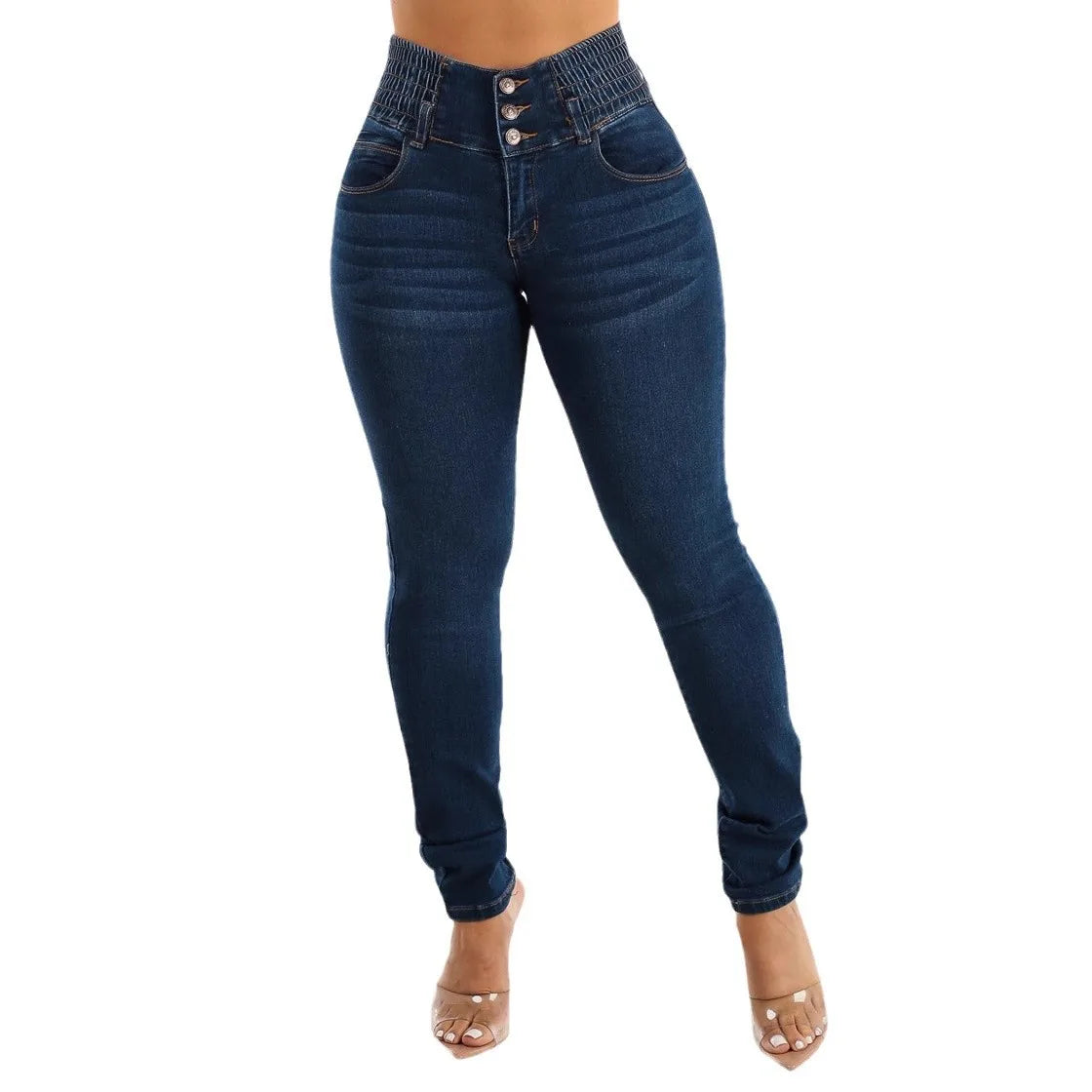 Women Washed Pencil Jeans