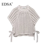 Women's Chunky Knit Cropped Sweater