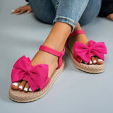 Women Casual Bow Tie Sandals Summer Flats