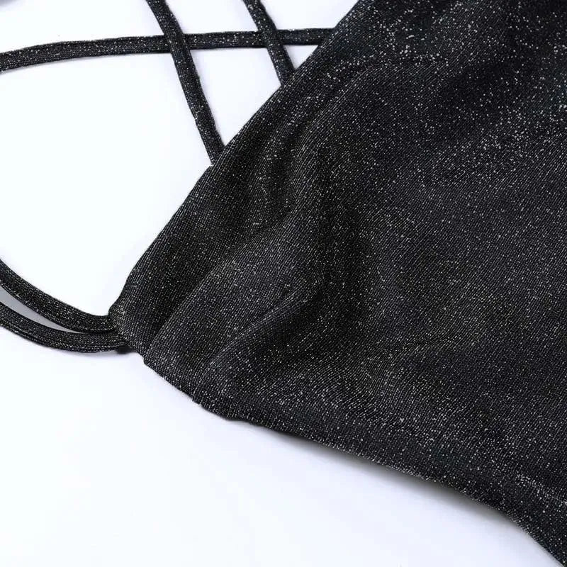 Women's Dresses Glitter Backless Strappy