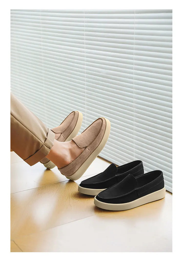 Men Suede Lightweight Driving Loafers