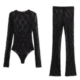Summer Lace Jumpsuit Women – Hollow Out Bodysuit