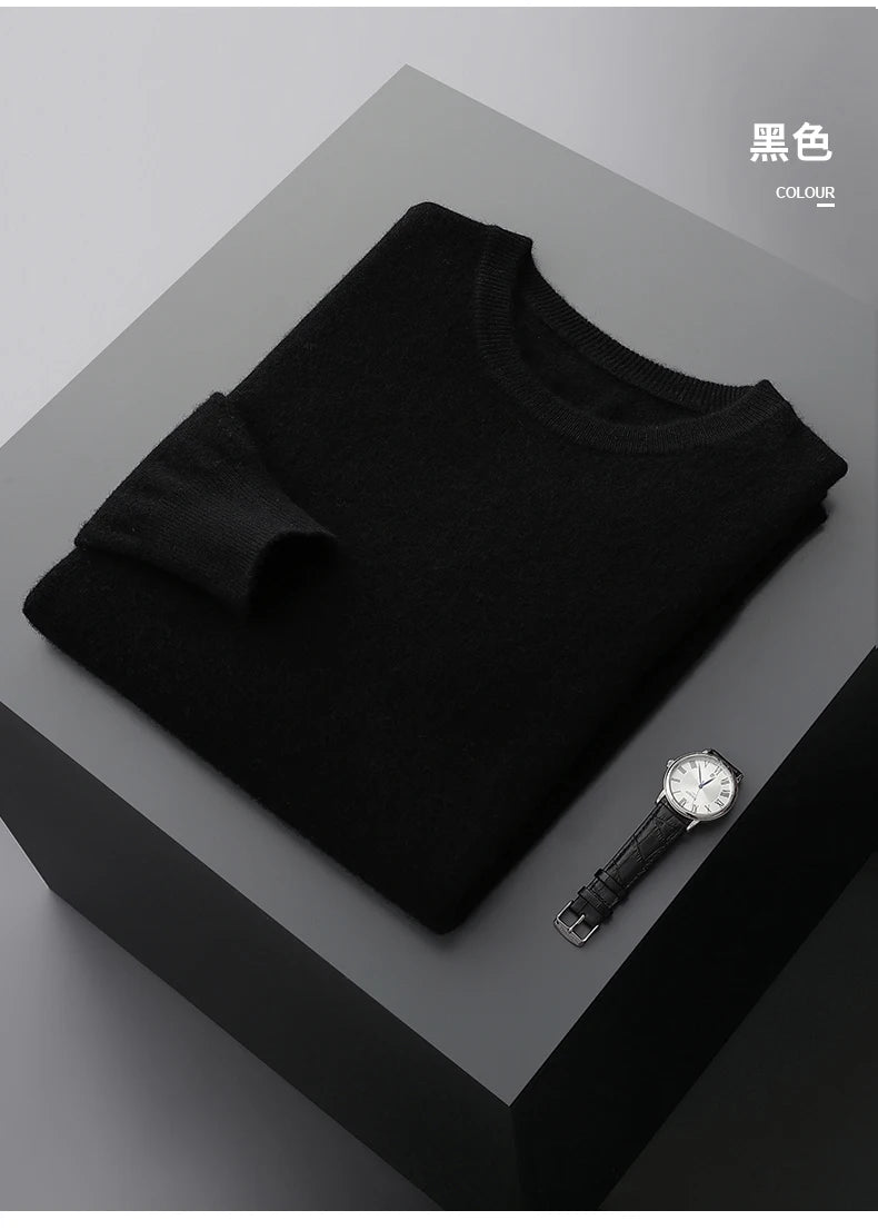 Men Merino Wool Pullover Sweater