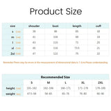 Size chart for Cartoon Print Scrub Tops showing measurements for S, M, L, XL, and 2XL.
