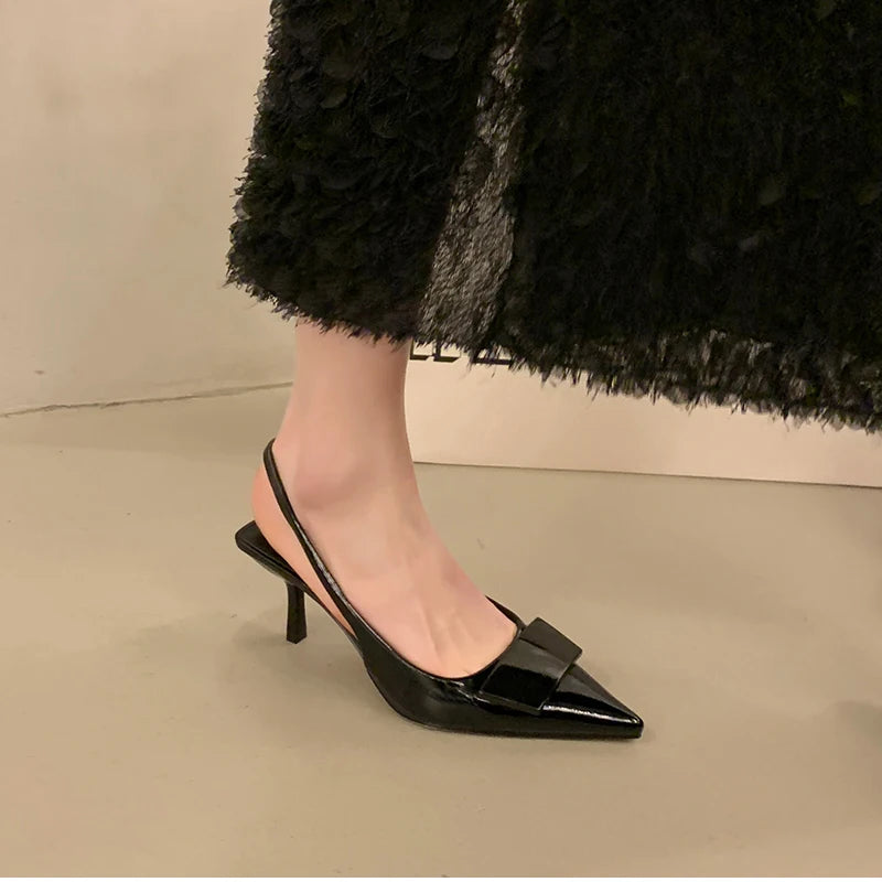 Pointed Toe Slingback Heels – Summer 2025