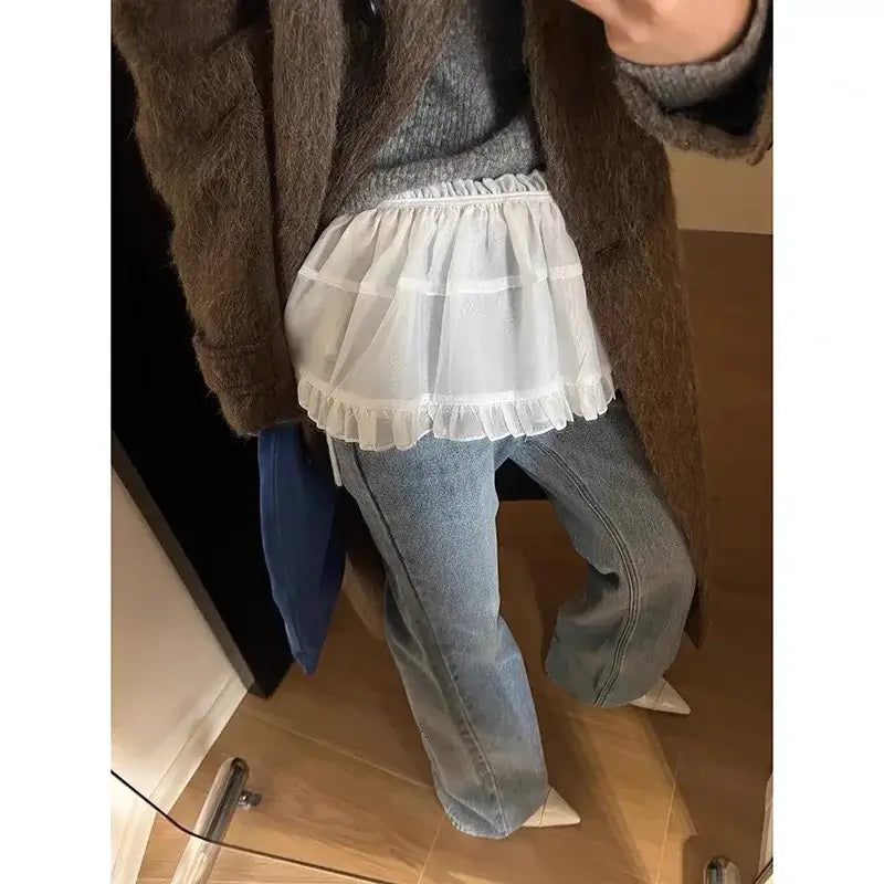 Women Satin High Waist Midi Skirt