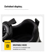 Men Air Cushion Steel Toe Safety Sneakers