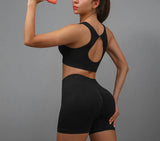 Women Yoga Vest & Shorts Set
