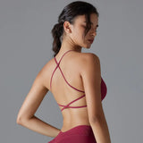 Women Quick Dry Cross Back Sports Bra