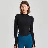 Women Zipper Slim Yoga Sports Jacket