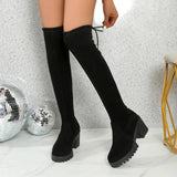 Women’s Winter Over-the-Knee Lace-Up Boots