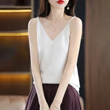 Knitted Summer V-Neck Tank