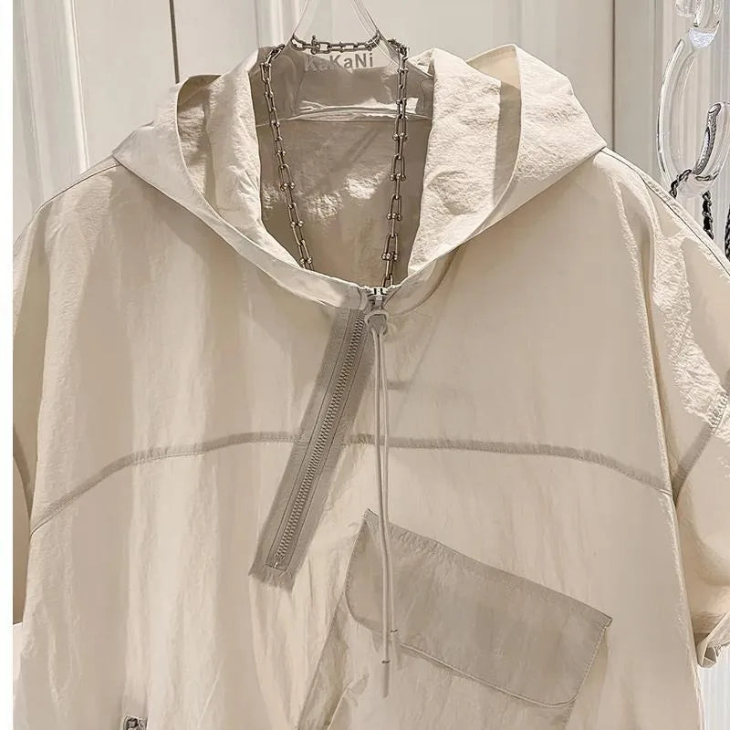 Short Sleeve Y2K Hoodie