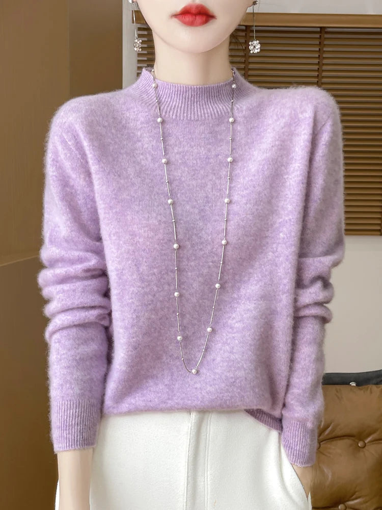 Women's Merino Wool Knit Pullover