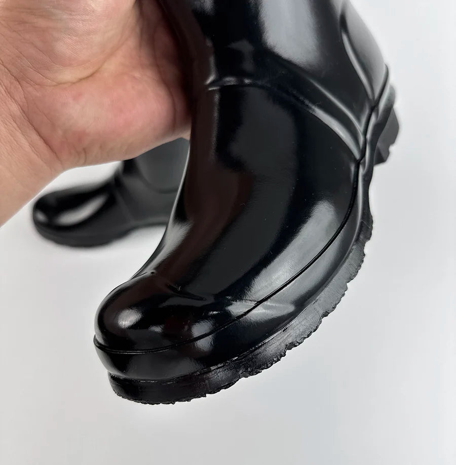 Women Mid Calf Boots Embroidered Leather