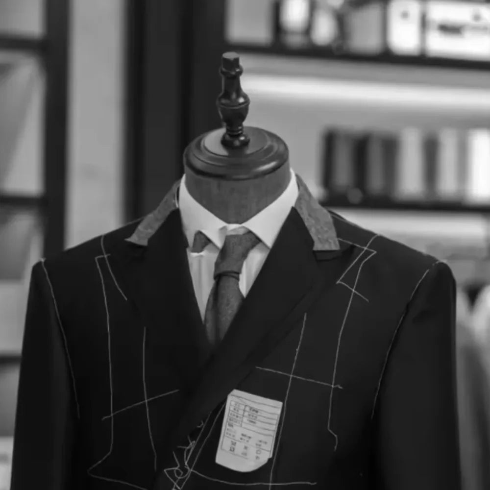 Men's Plus Size Double-Breasted Suit – 2-Piece