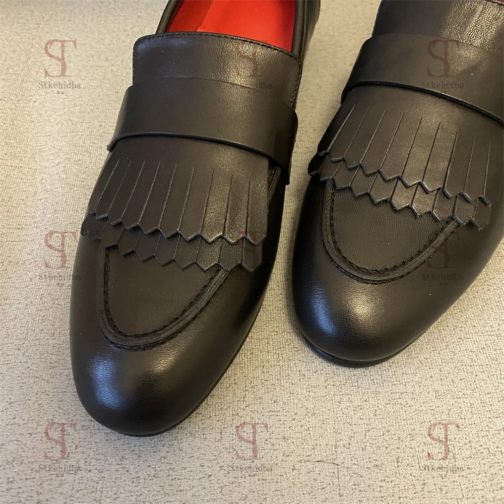 Classic Women’s Flats Leather Slip-On Loafers