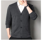 Men V-Neck Knit Cardigan