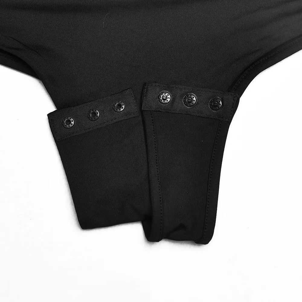 Women's Square Neck Long Sleeve Bodysuit – Sexy Bodycon Streetwear Top