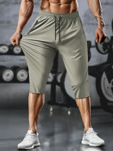 Men Cropped Athletic Pants