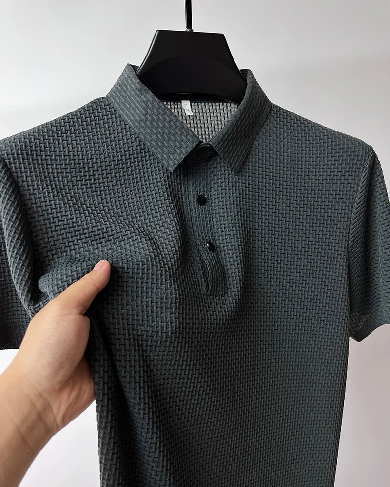 Men Ice Silk Polo Shirt