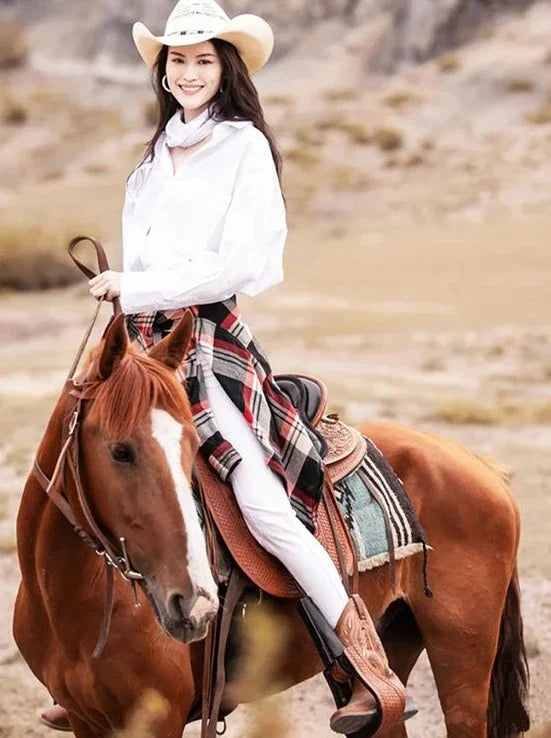 Women Mid Calf Boots Rose Embroidery Leather