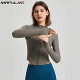 Women Zipper Slim Yoga Sports Jacket
