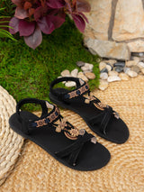 Women Boho Style Flat Sandals Casual Shoes
