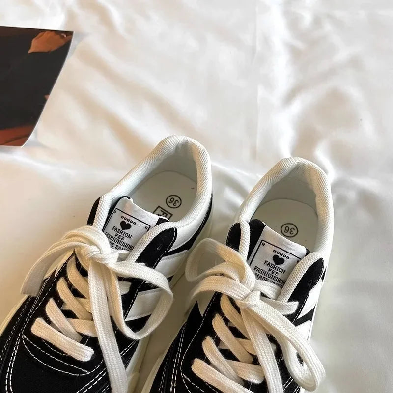 Women Canvas Shoes Platform Walking Shoes