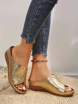 Women Huarache Wedge Sandals Summer Slides