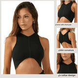 Women Shockproof Sports Bra Crop Tank