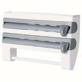 Wall-Mounted Kitchen Organizer with Foil Dispenser