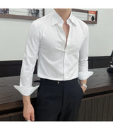 Men Slim Striped Shirt