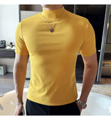 Men Korean Slim Fit Turtleneck Tee