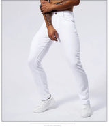 Men White Slim Jeans