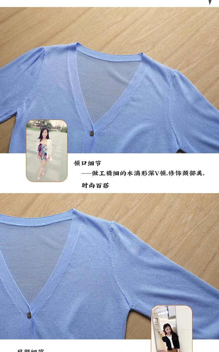 Women Crochet Long Sleeve Cardigan