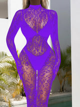 Women Fishnet Lace Bodysuit