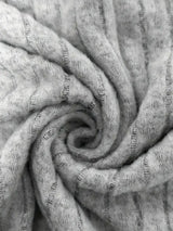 Women Plus Size Ribbed Sweatshirt Casual Long Sleeve