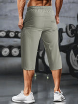 Men Cropped Athletic Pants