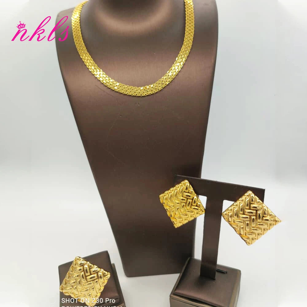 Ethiopian Gold Chain Jewelry Set