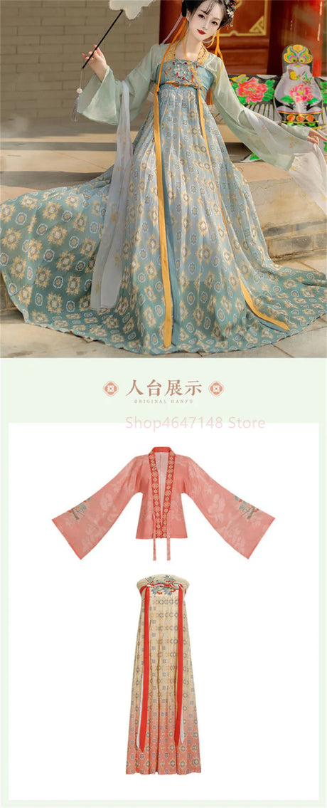 Tang Suits Hanfu for women, featuring elegant designs and vibrant colors, perfect for Halloween cosplay or traditional wear.