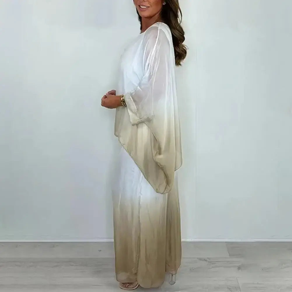 Women Chiffon Gradient Pants Set